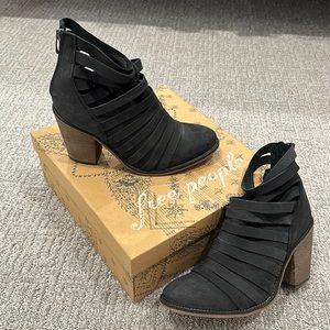 Free people hybrid strappy  leather boots
